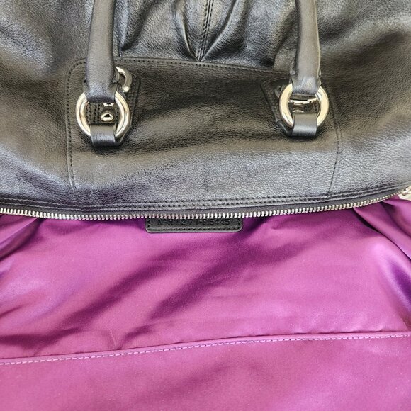 Euc Coach Ashley Black Leather Shoulder Bag Handbag - Picture 11 of 12